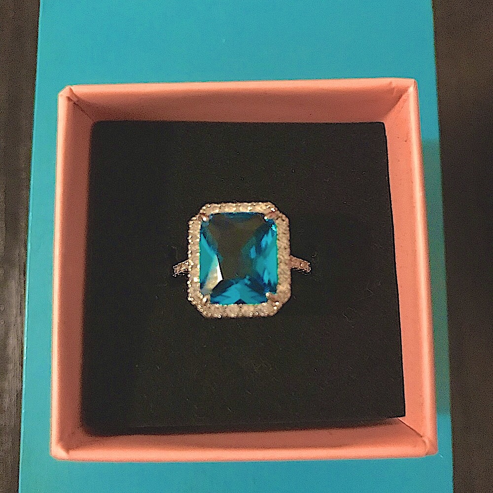 Turquoise Crystal Ring